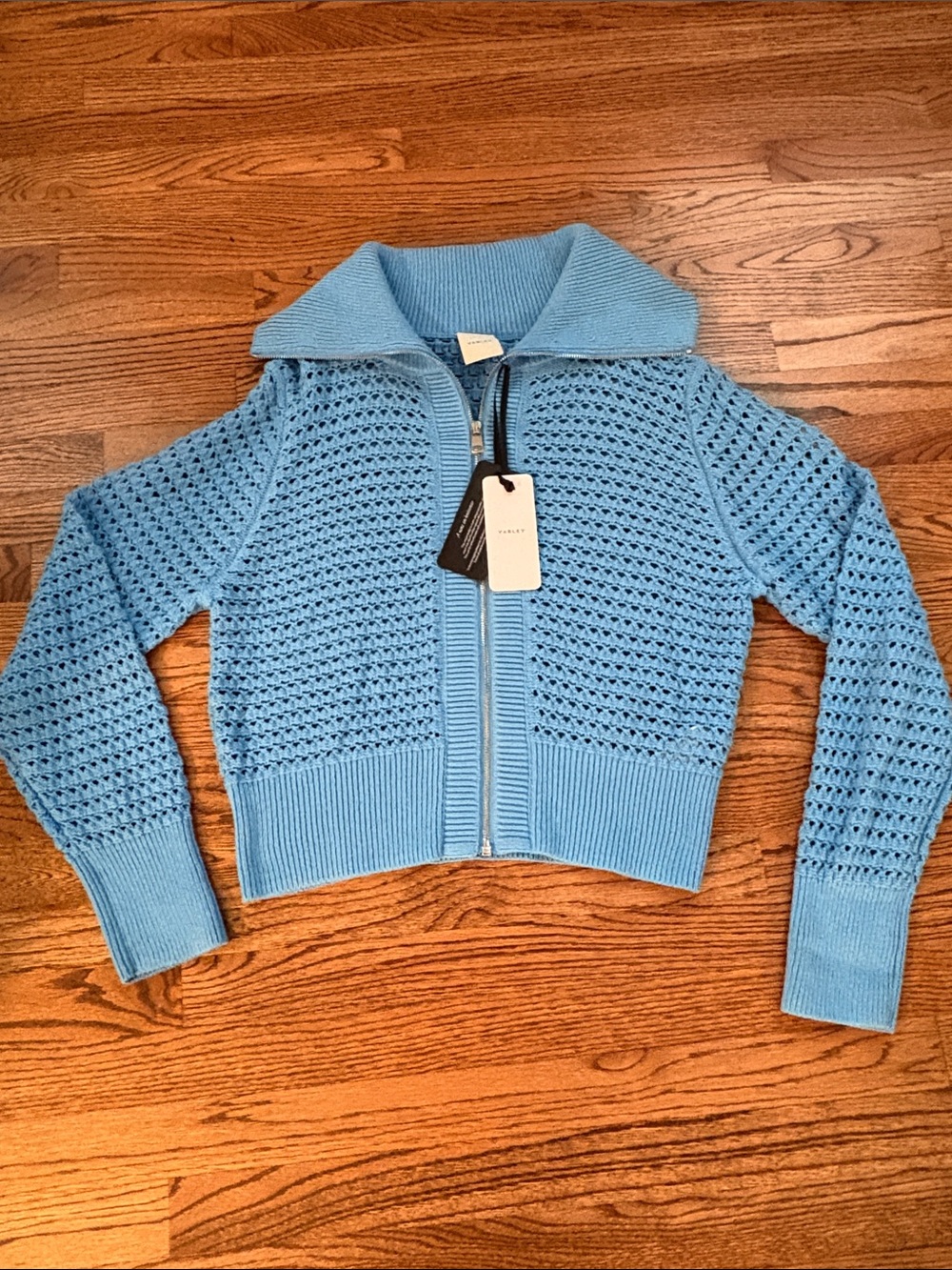 NWT Varley Eloise Full Zip Knit L